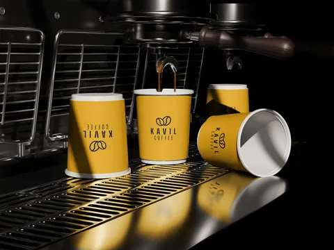 Стаканчики Kavil Coffee під кавомашиною